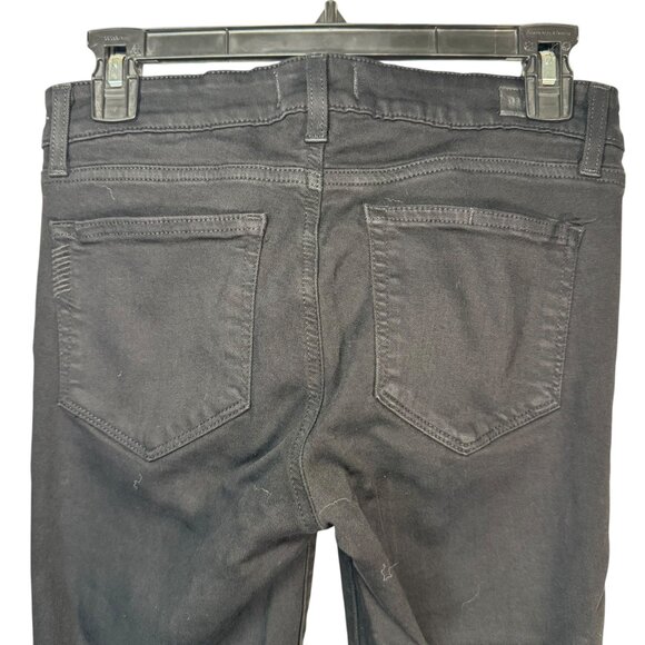 Paige Verdugo Crop Black Skinny Jeans Pants Low Rise Goth Punk Emo Metal Size 27 - Picture 6 of 7